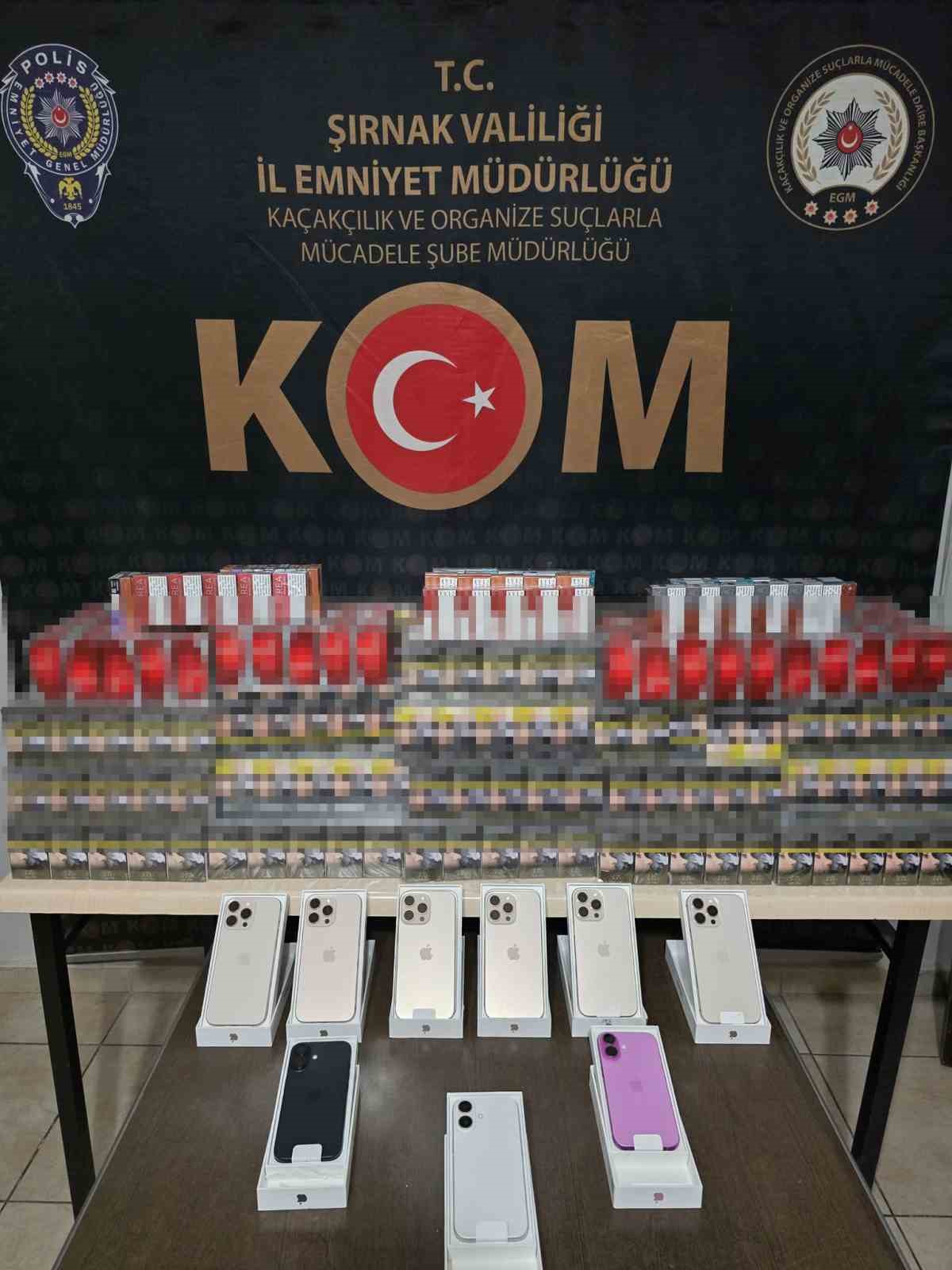 Şırnak’ta kaçakçılık operasyonu: 1 gözaltı