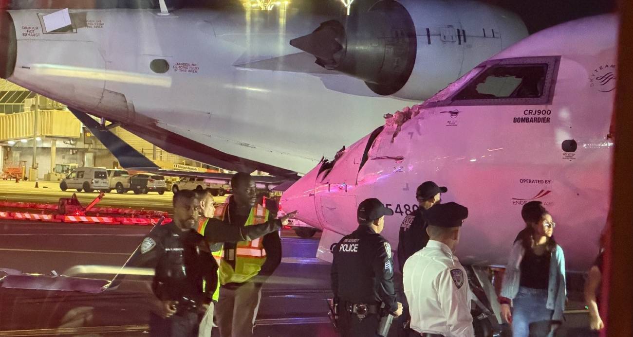 ABD’de LaGuardia Havalimanı'nda taksi sırasında iki yolcu uçağı çarpıştı: 2 yaralı