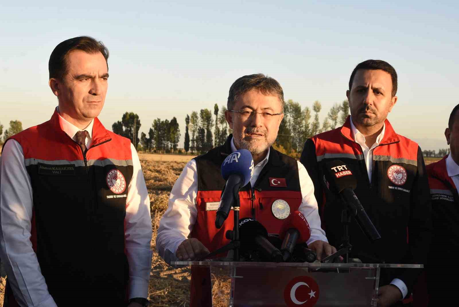 Tarım ve Orman Bakanı Yumaklı: 