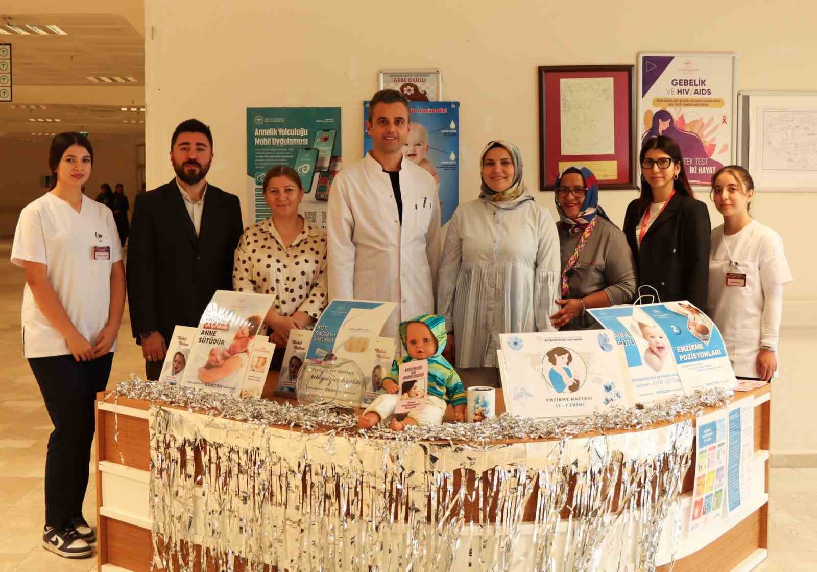 Beyşehir’de bebek dostu hastanede anne sütünün önemi anlatıldı