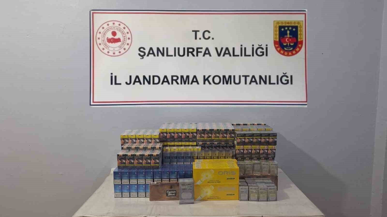 Şanlıurfa’da gümrük kaçağı 2 bin 370 paket sigara ele geçirildi