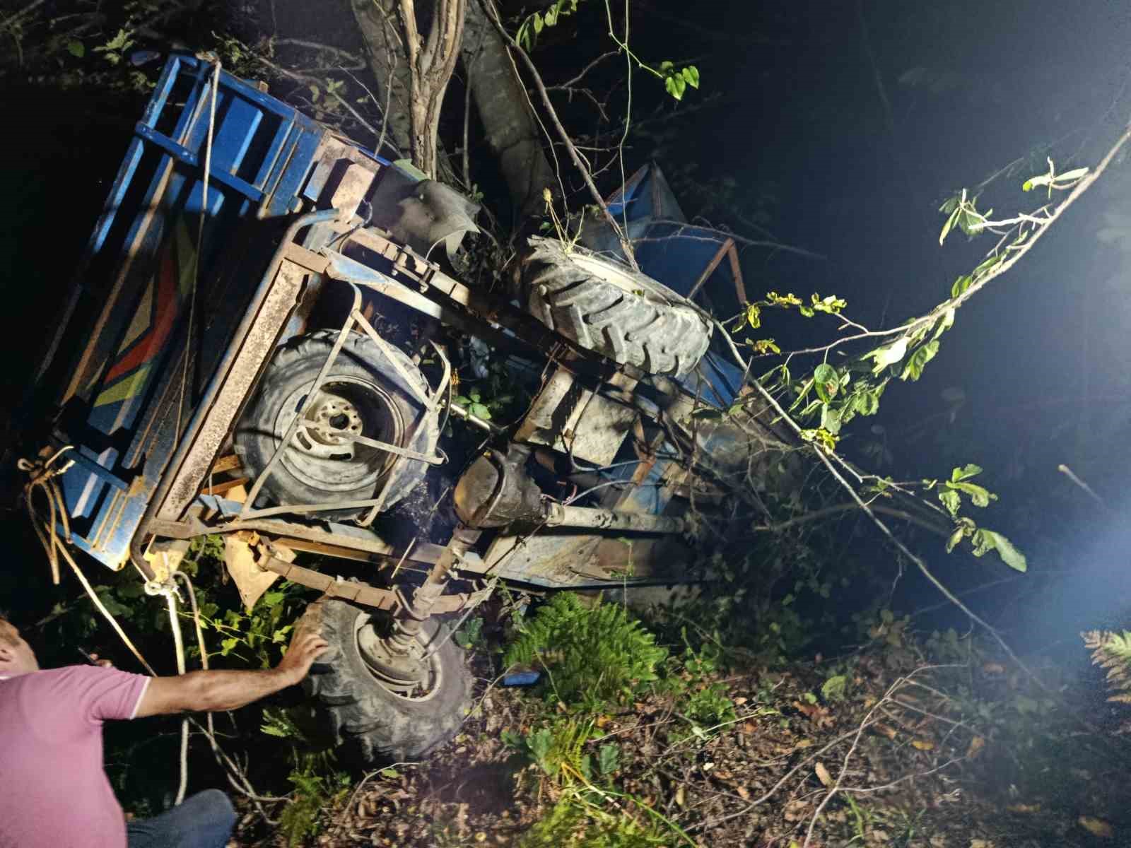 Ordu’da uçuruma yuvanlanan tarım aracının altında kalan sürücü hayatını kaybetti