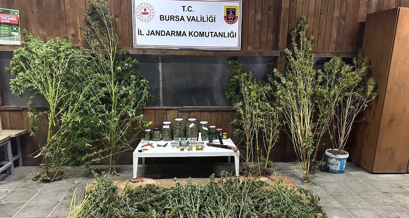 Bursa’da 9 kilo 400 gram esrar ele geçirildi