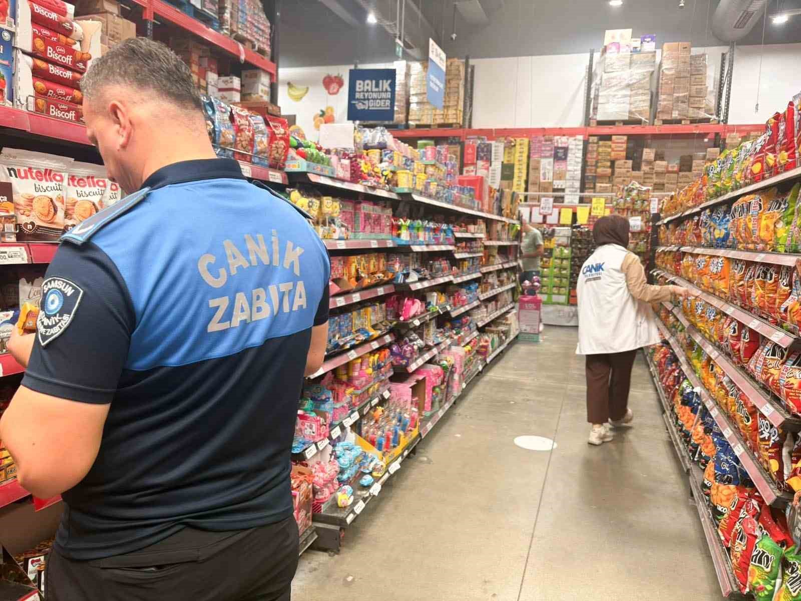 Canik’te grosmarketler mercek altında