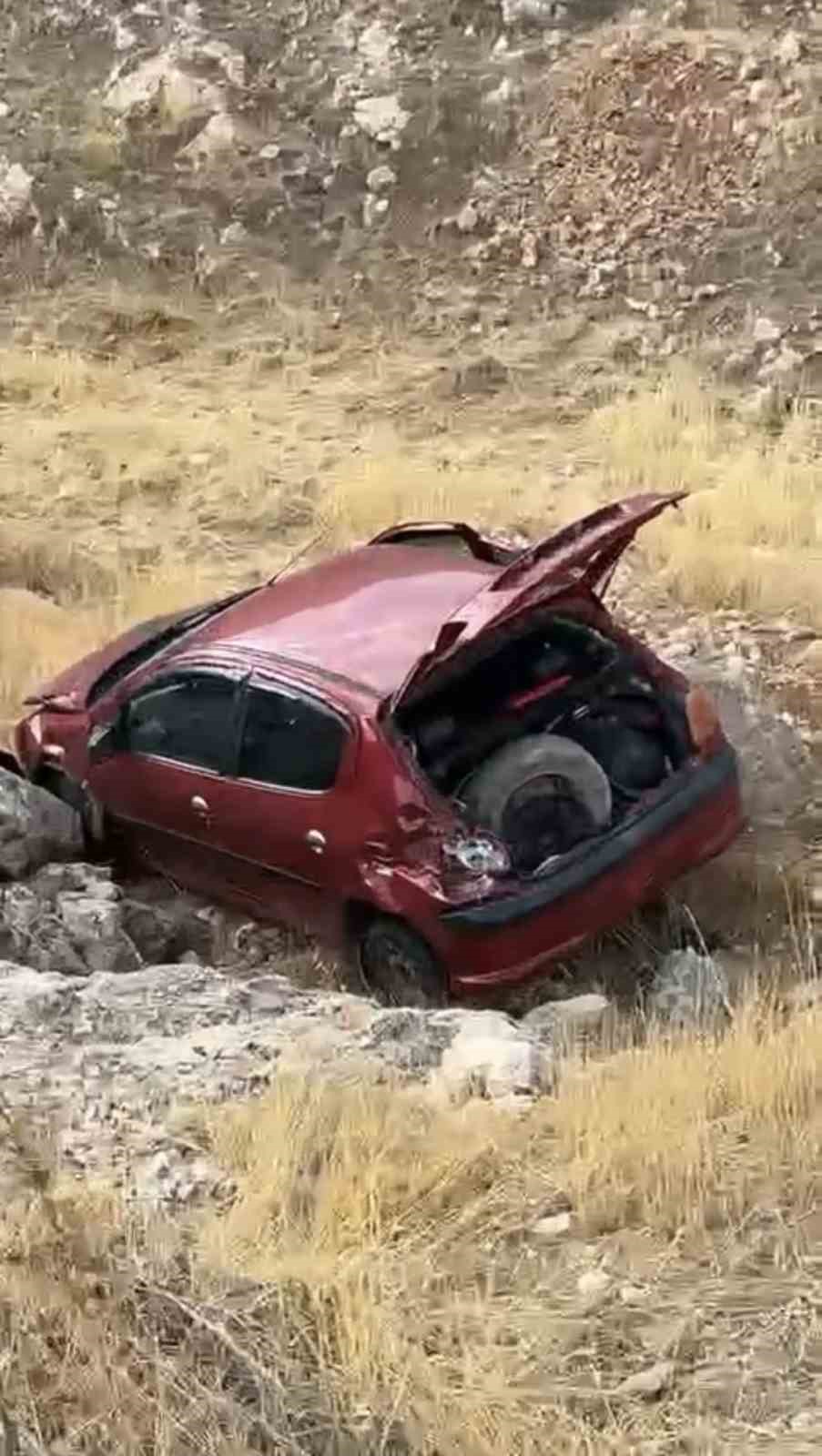 Mardin’de otomobil şarampole devrildi: 1 yaralı