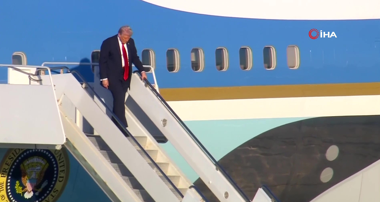 Trump, 3 saatlik gecikmenin ardından Mısır'da