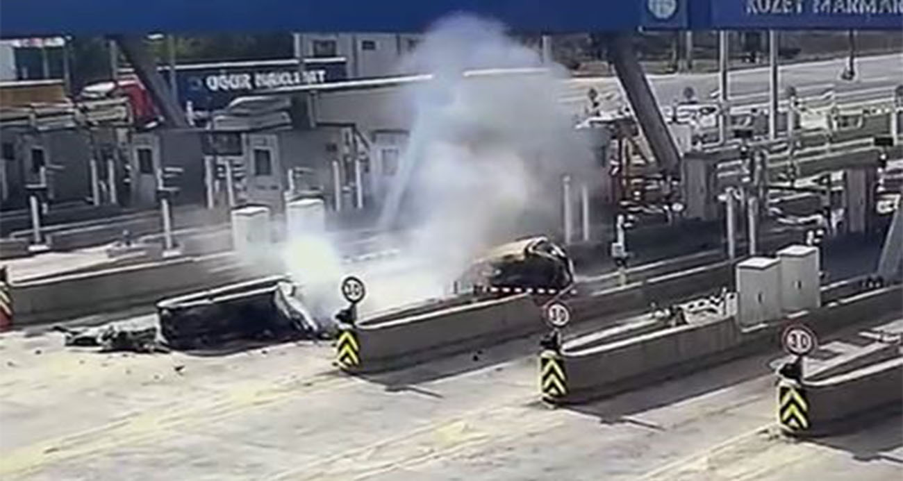 Kuzey Marmara Otoyol gişesinde feci kaza