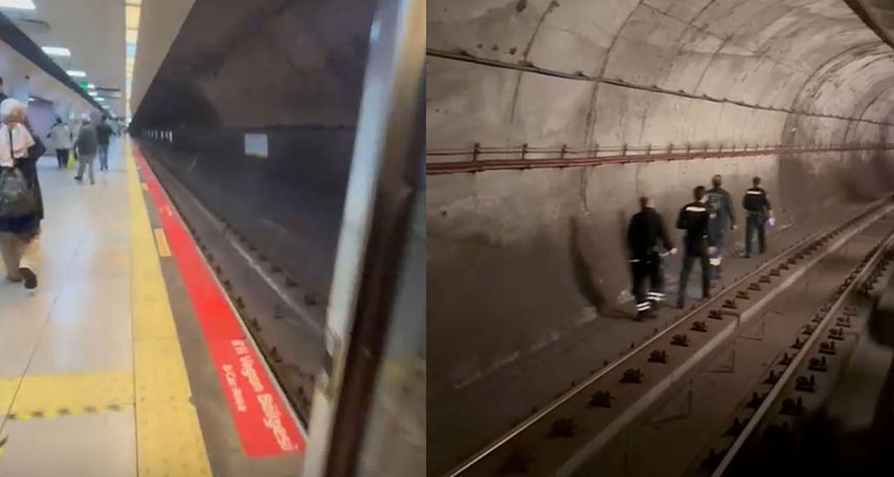 Kadıköy metrosunda intihar girişimi: Vatandaşlar raylarda yürüdü