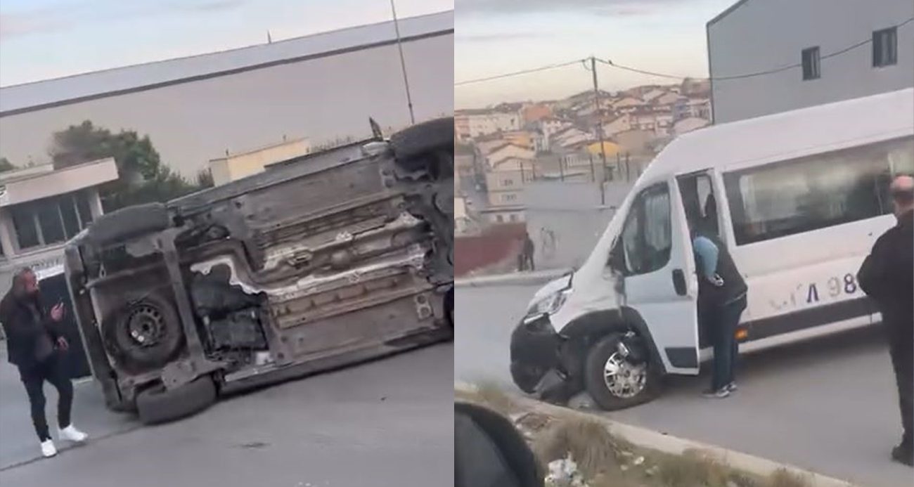 Esenyurt’ta trafik tartışması kaza ile sonuçlandı