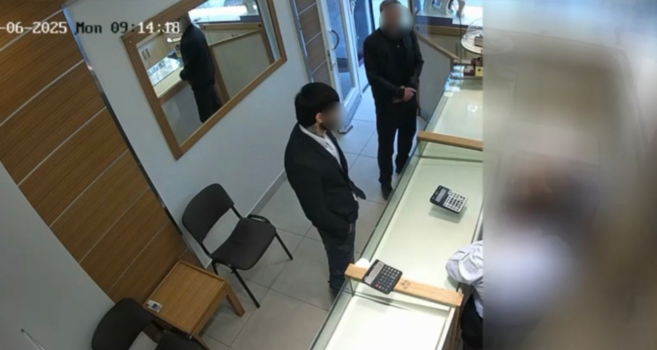 Gaziosmanpaşa’da kuyumcuyu darp edip 1 kilo altın ve 300 bin lirayı çaldılar