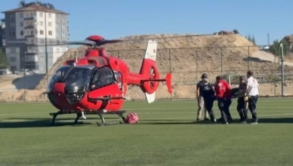 Darende’de 88 yaşındaki hasta, helikopterle Malatya’ya sevk edildi