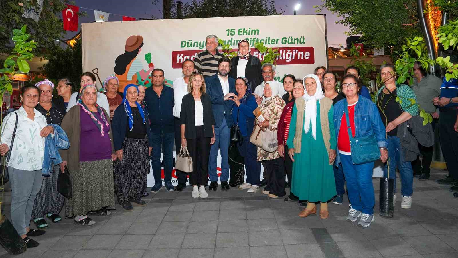 Tarsus’ta kadın üreticilere fidan desteği