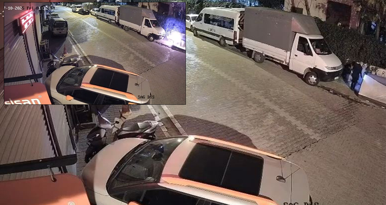 Sokakta ateş yakıp kaçtı: Park halindeki araç yanmaktan son anda kurtuldu