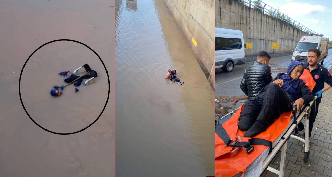 Suyla dolu alt geçitte ölümle burun buruna gelen kadını itfaiye kurtardı