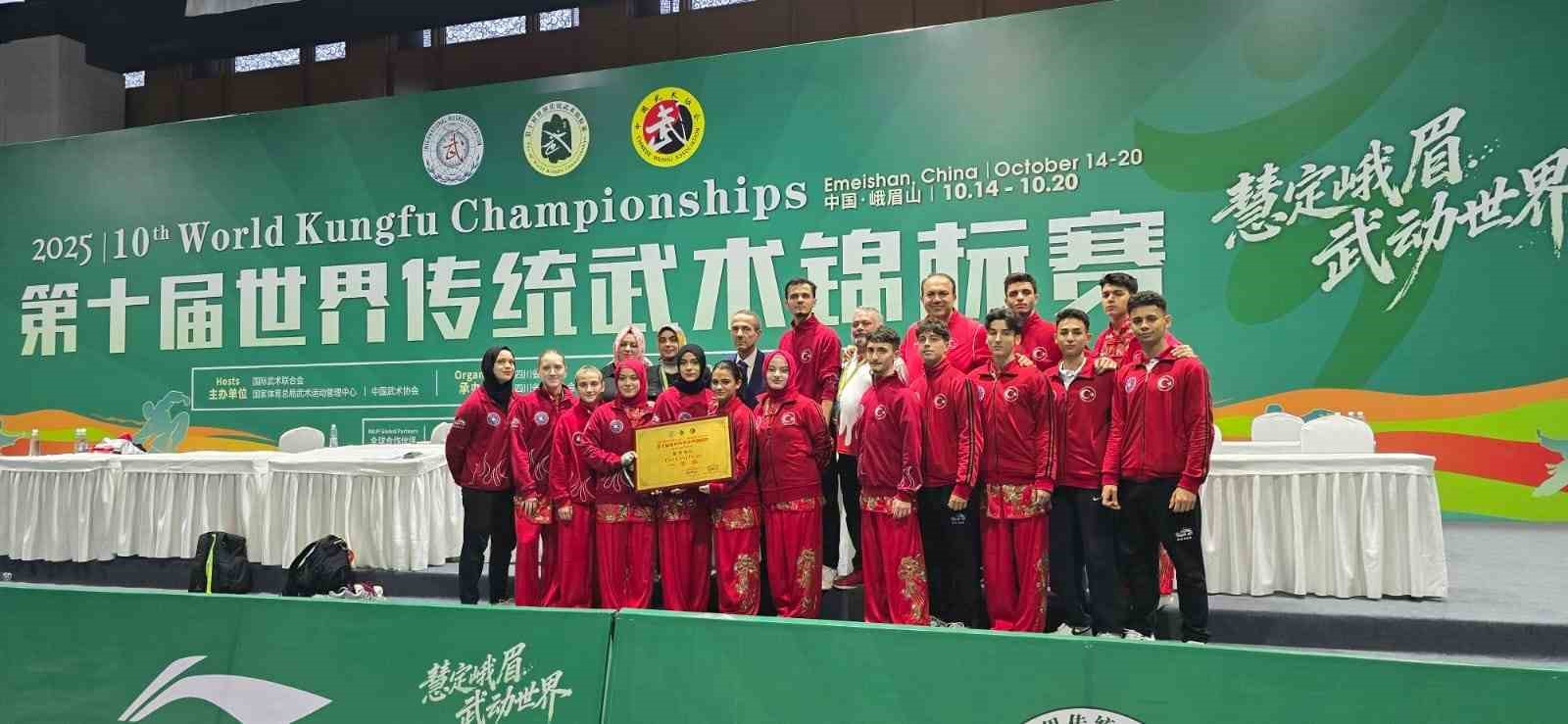 Türkiye Wushu Milli Takımı dünya şampiyonu oldu