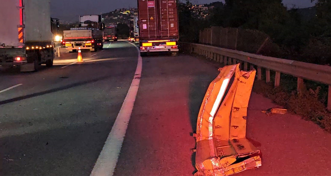 Anadolu Otoyolu’nda feci kaza!