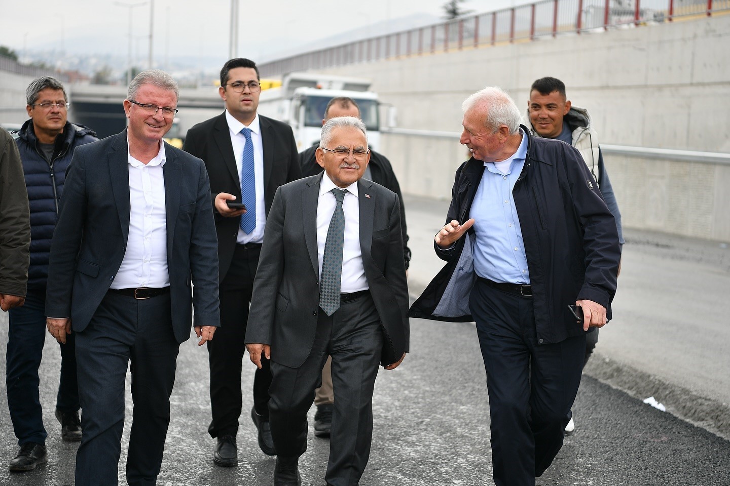 Başkan Büyükkılıç’tan açılış için gün sayan katlı kavşakta inceleme