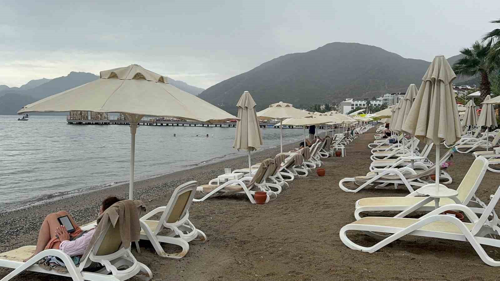 Marmaris’te yağmur ve deniz keyfi bir arada
