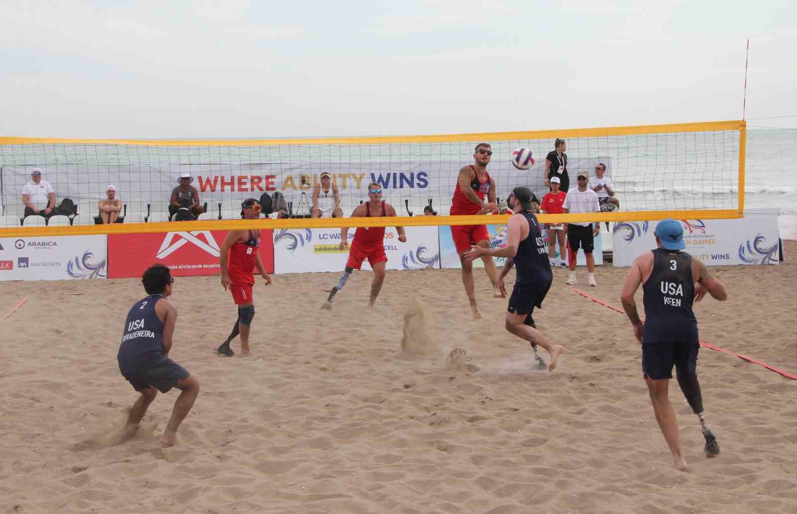 Mersin’de Dünya Bedensel Engelliler Plaj Oyunları’nda ilk gün tamamlandı