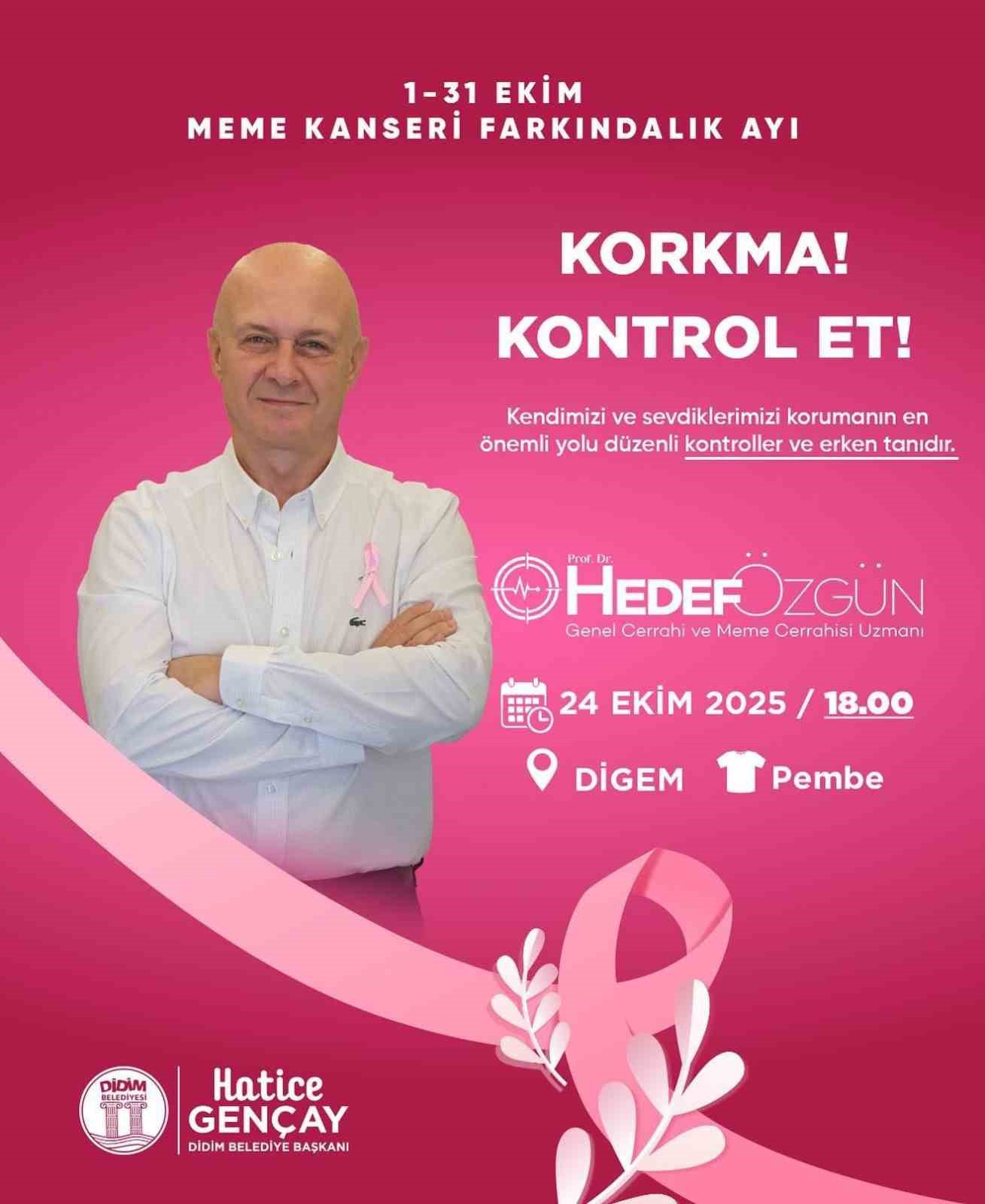 Meme kanseri farkındalık etkinliği düzenlenecek