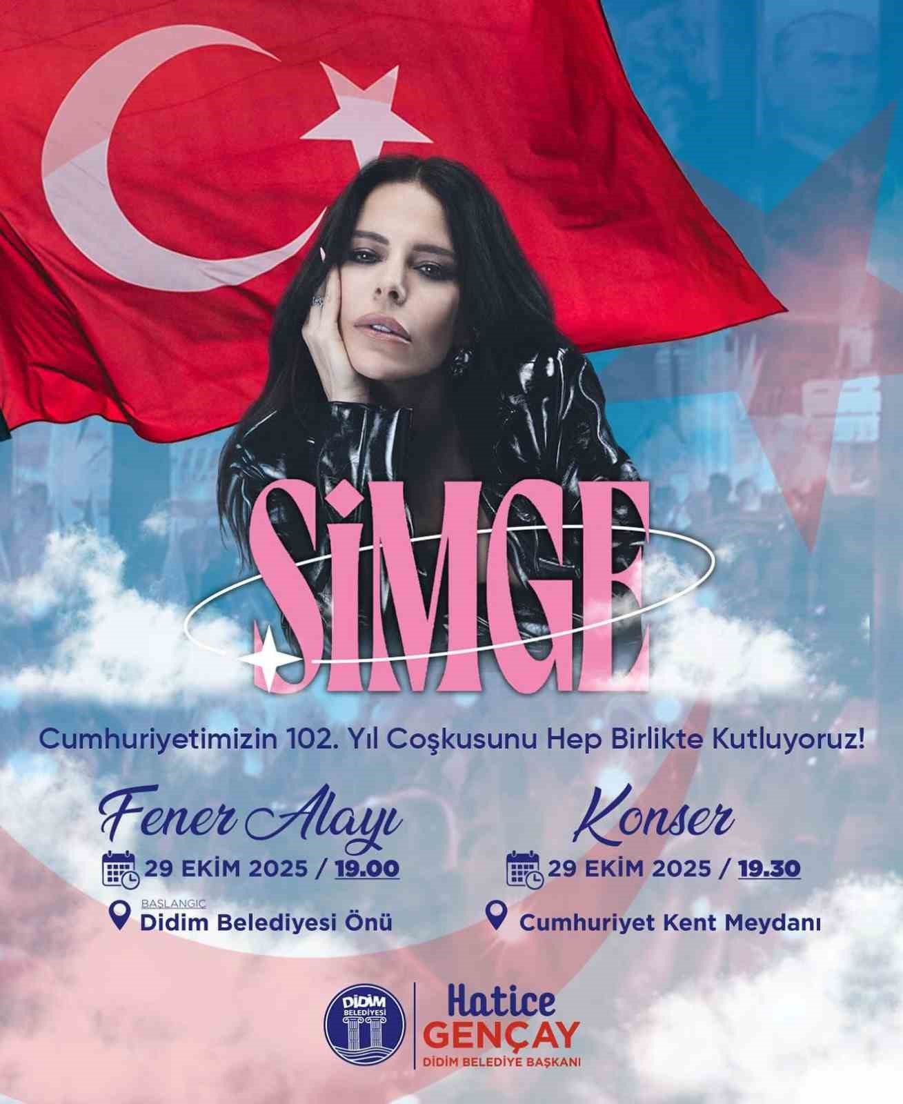 Didim’de 29 Ekim Cumhuriyet Bayramı Simge konseri ile kutlanacak