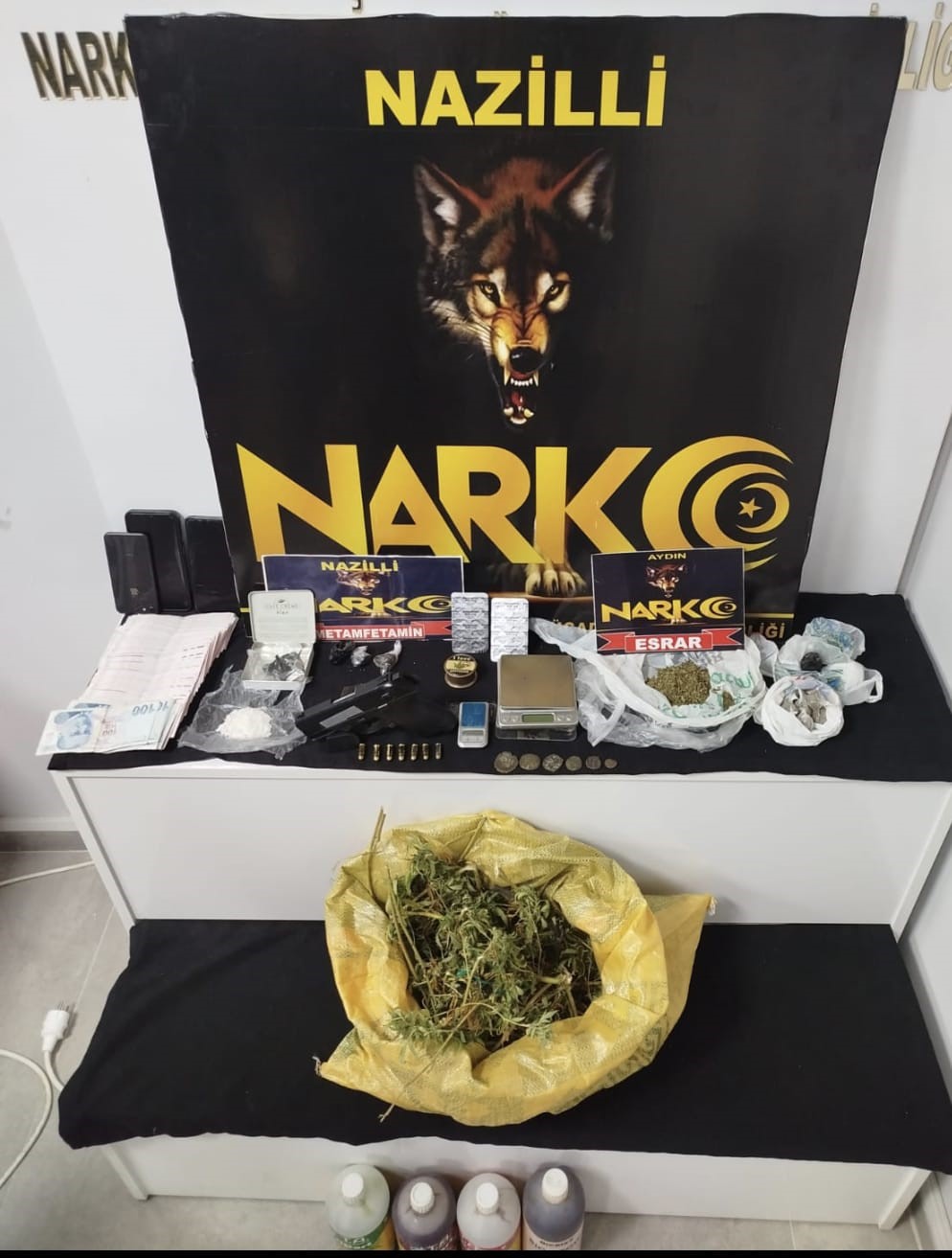 Nazilli’de eş zamanlı uyuşturucu operasyonu: 2 şüpheli tutuklandı