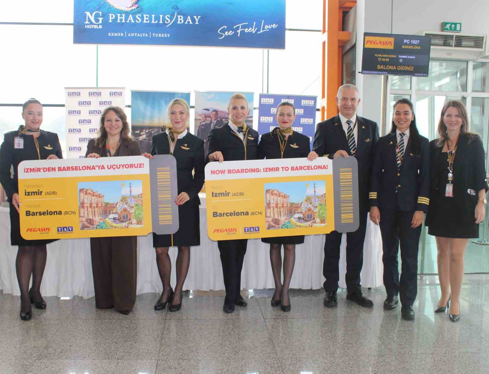 Pegasus Hava Yolları, İzmir’den Barselona’ya direkt uçuş başlattı
