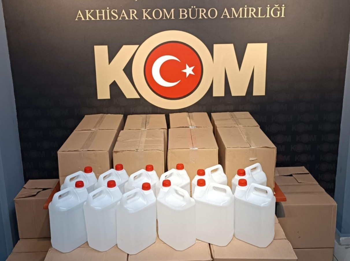 Manisa’da kaçak alkol operasyonu