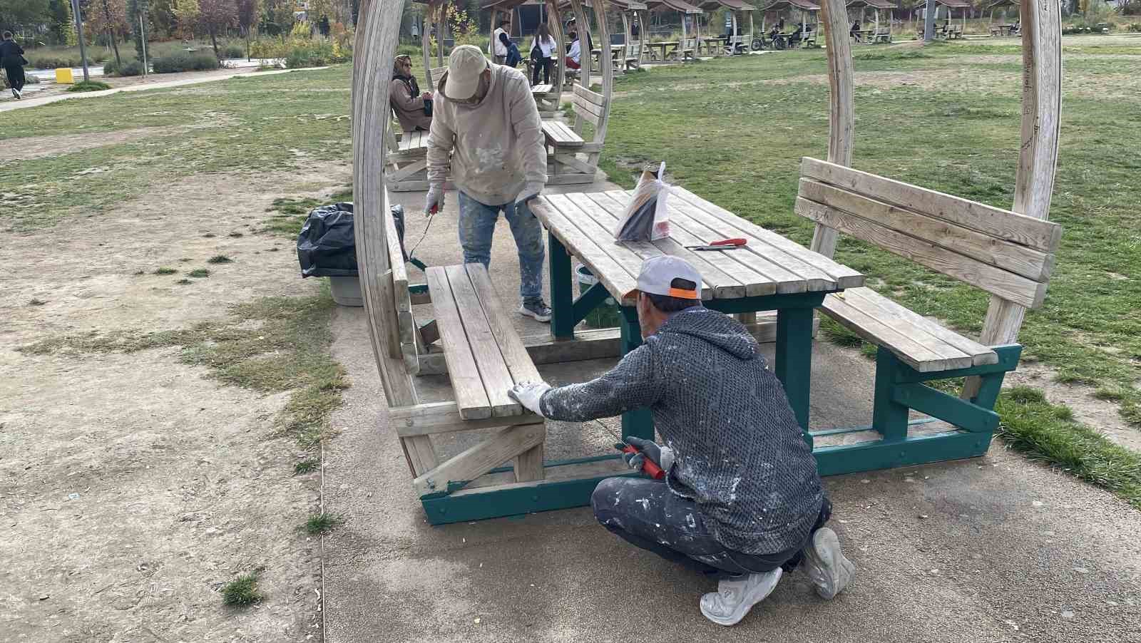 Recep Tayyip Erdoğan Millet Bahçesi’nde bakım ve onarım çalışmaları başladı