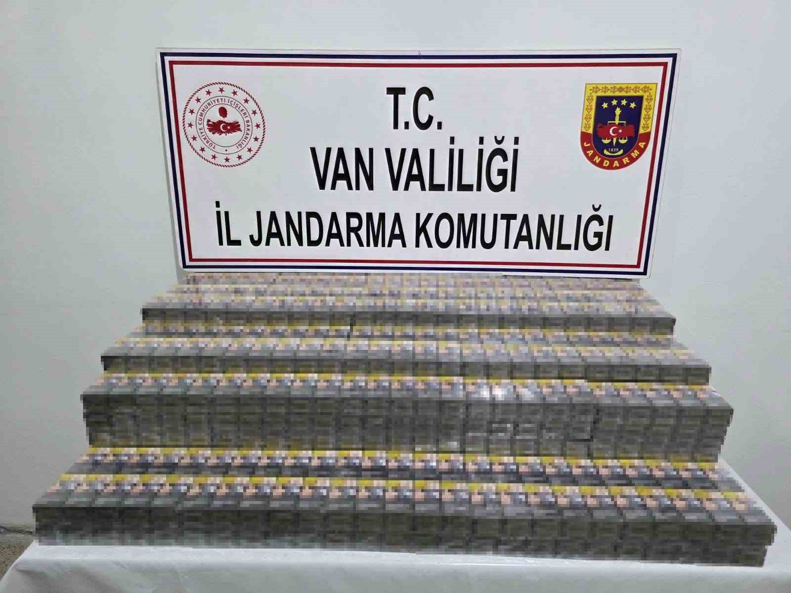 Van’da 2 bin 470 paket kaçak sigara ele geçirildi