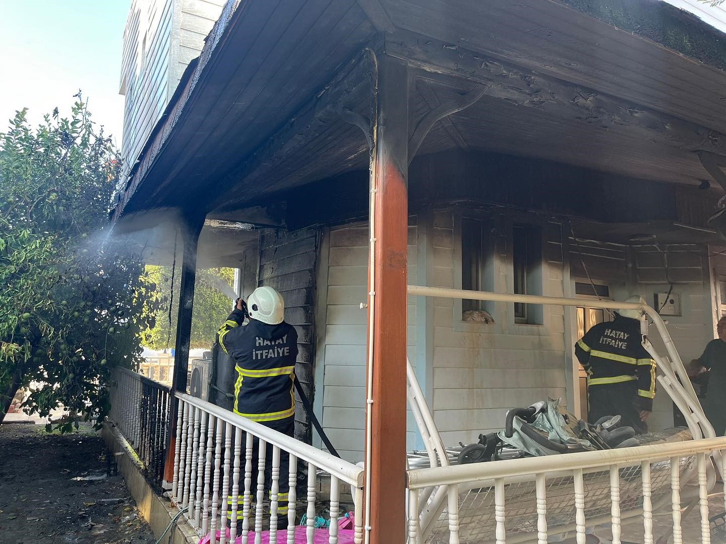 Arsuz’da korkutan yangın