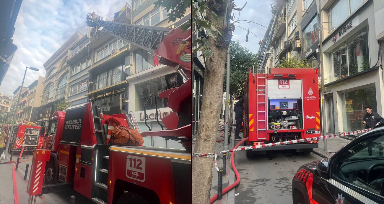Şişli’de 4 katlı binada çıkan yangında 1 kişi yanarak hayatını kaybetti