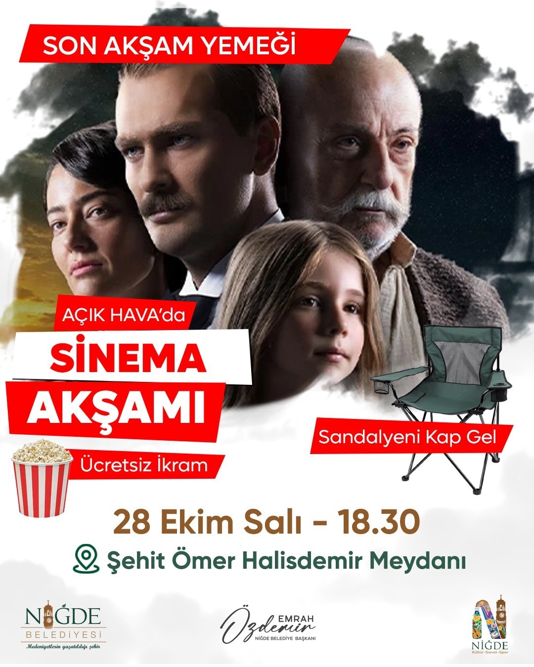 Niğde’de cumhuriyet coşkusu dev ekrana taşınıyor