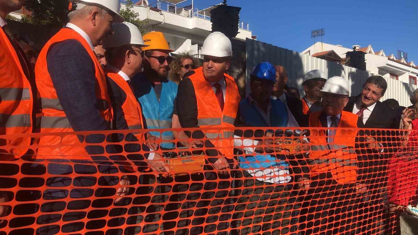 Muğla Valisi Akbıyık, Datça’daki hayırsever okulunun temelini attı