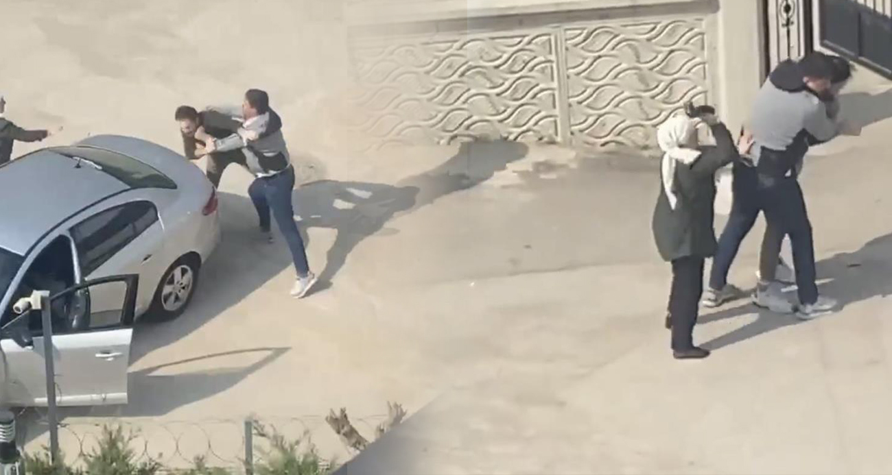 Bursa’da yol kavgası karıştı: Sopalar, yumruklar, terlikler havada uçuştu