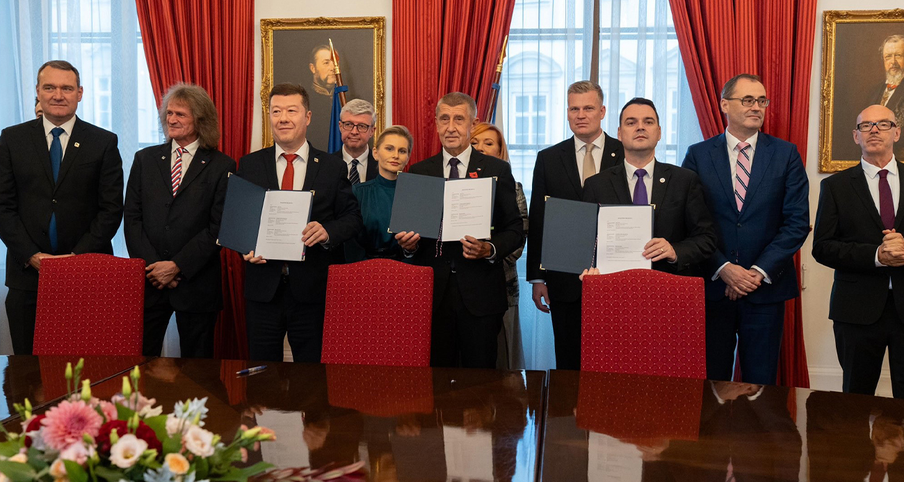 Çekya'da 3 parti koalisyon anlaşması imzaladı