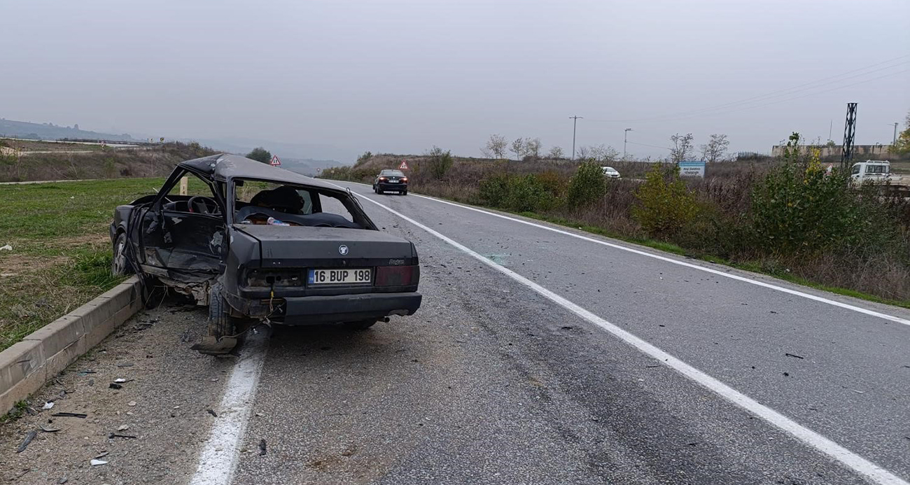 Bursa’da trafik kazası: 1 ölü, 2 yaralı