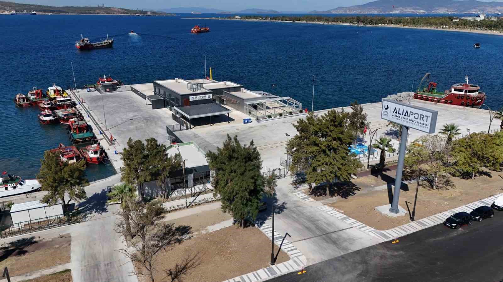 Aliağa’yı Ege adaları ile birbirine bağlayacak olan Aliaport Deniz Yolcu İskelesi hizmete hazır