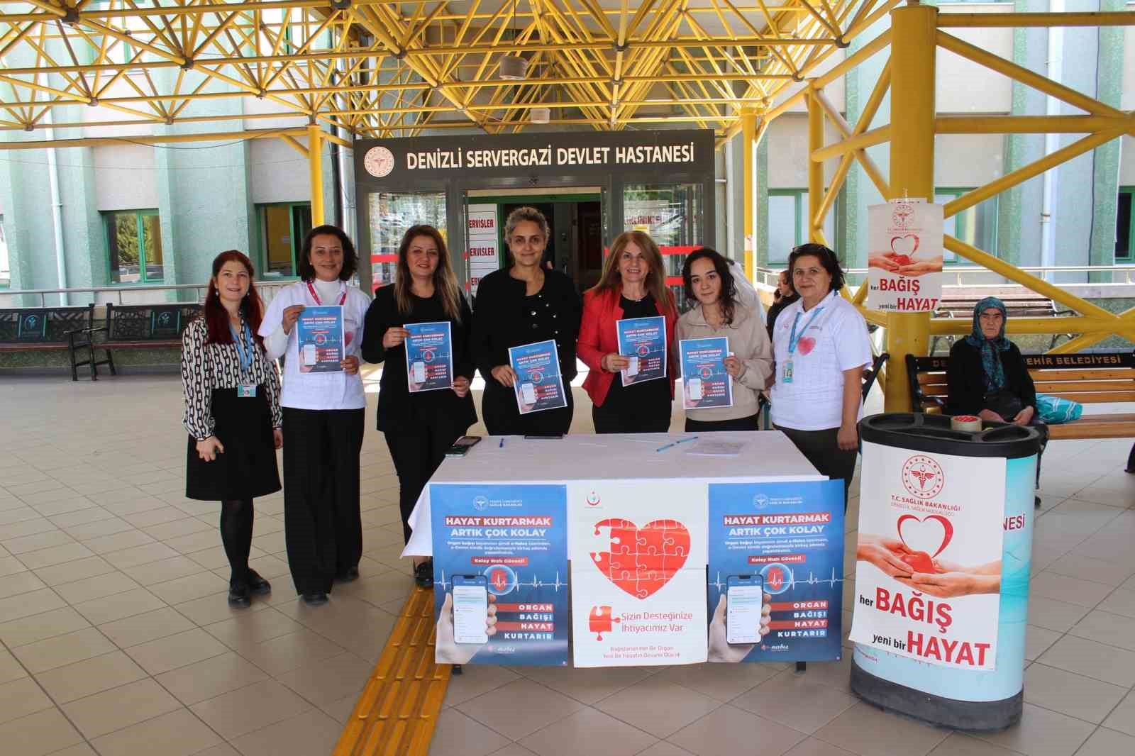 Denizli Sağlık Müdürlüğü organ bağışında farkındalık oluşturdu