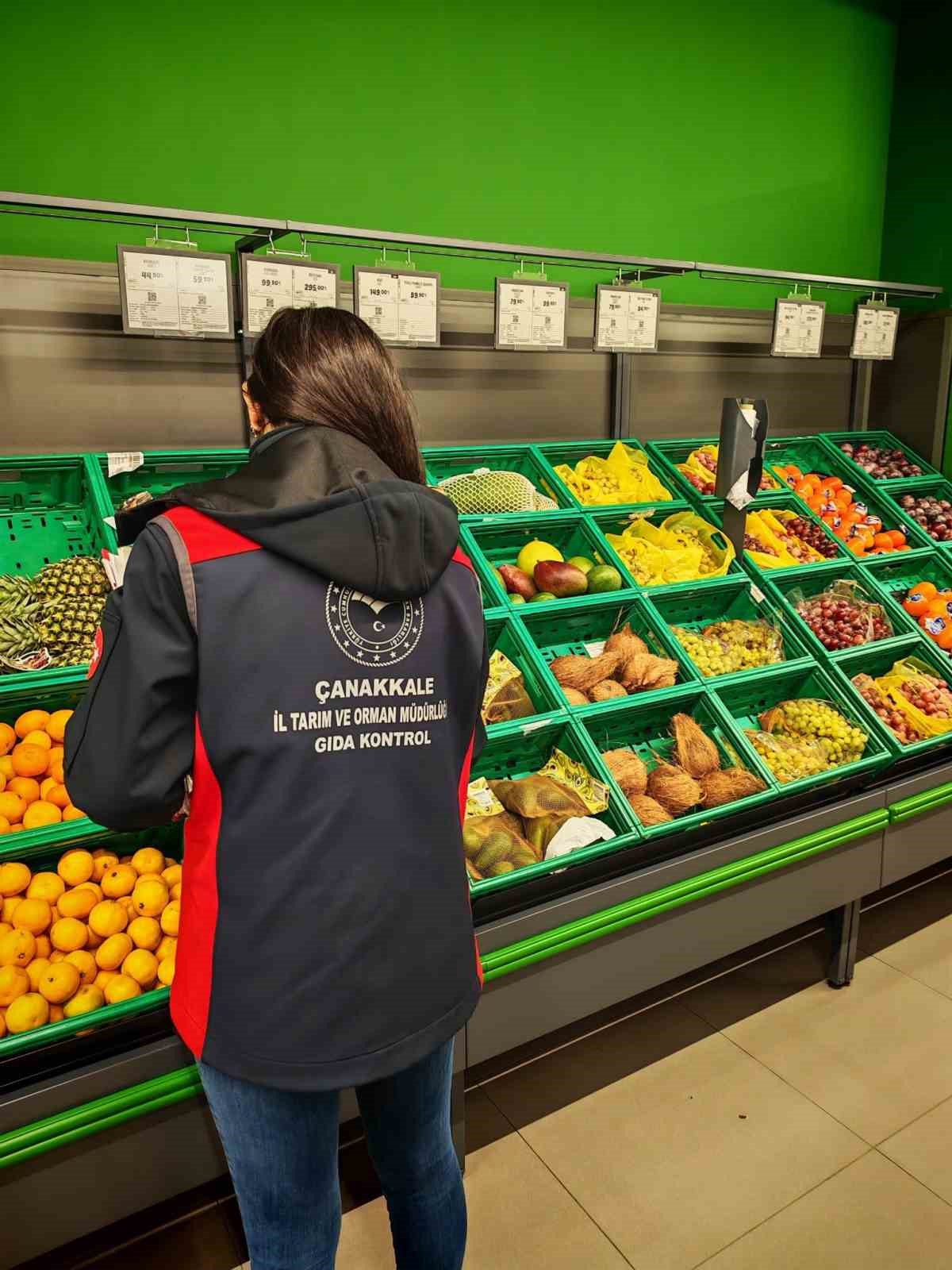 Çanakkale’de gıda denetimi