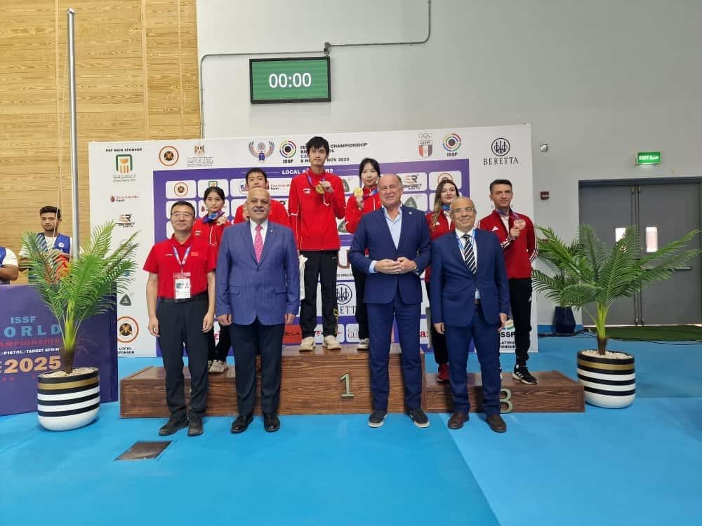 Havalı tüfek karışık takımından tarihi madalya