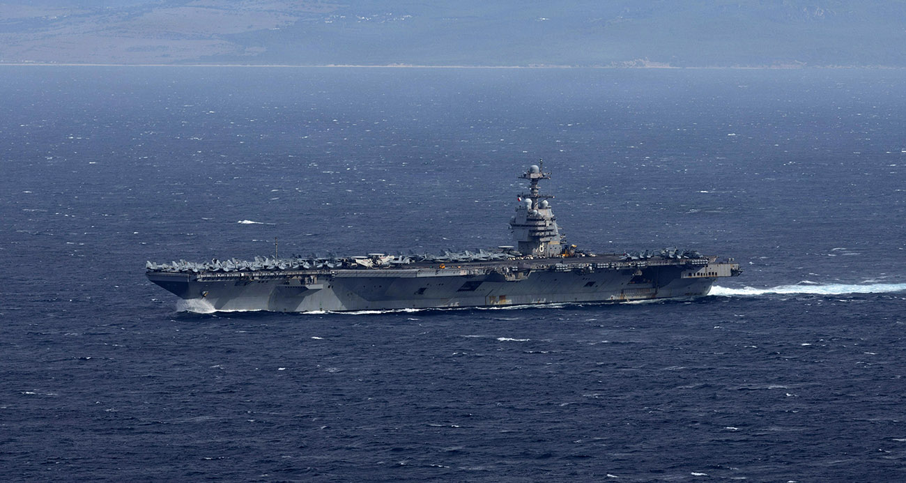 ABD uçak gemisi saldırı grubu Karayipler'e ulaştı