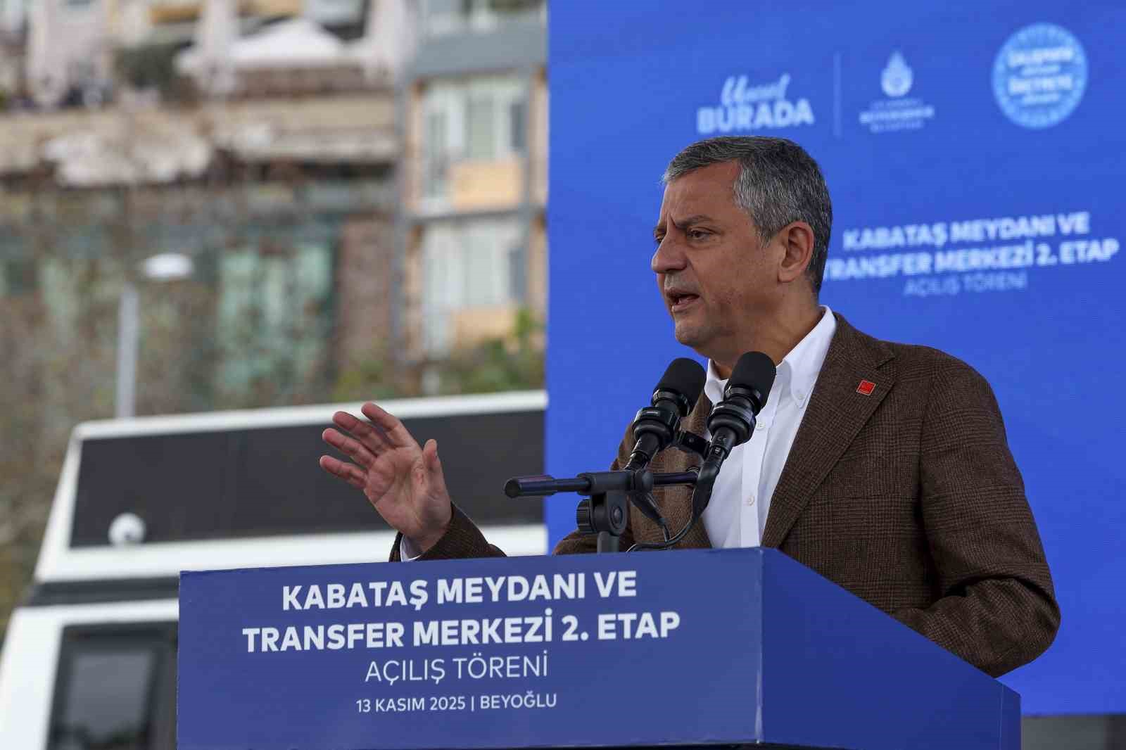 CHP Genel Başkanı Özel: 