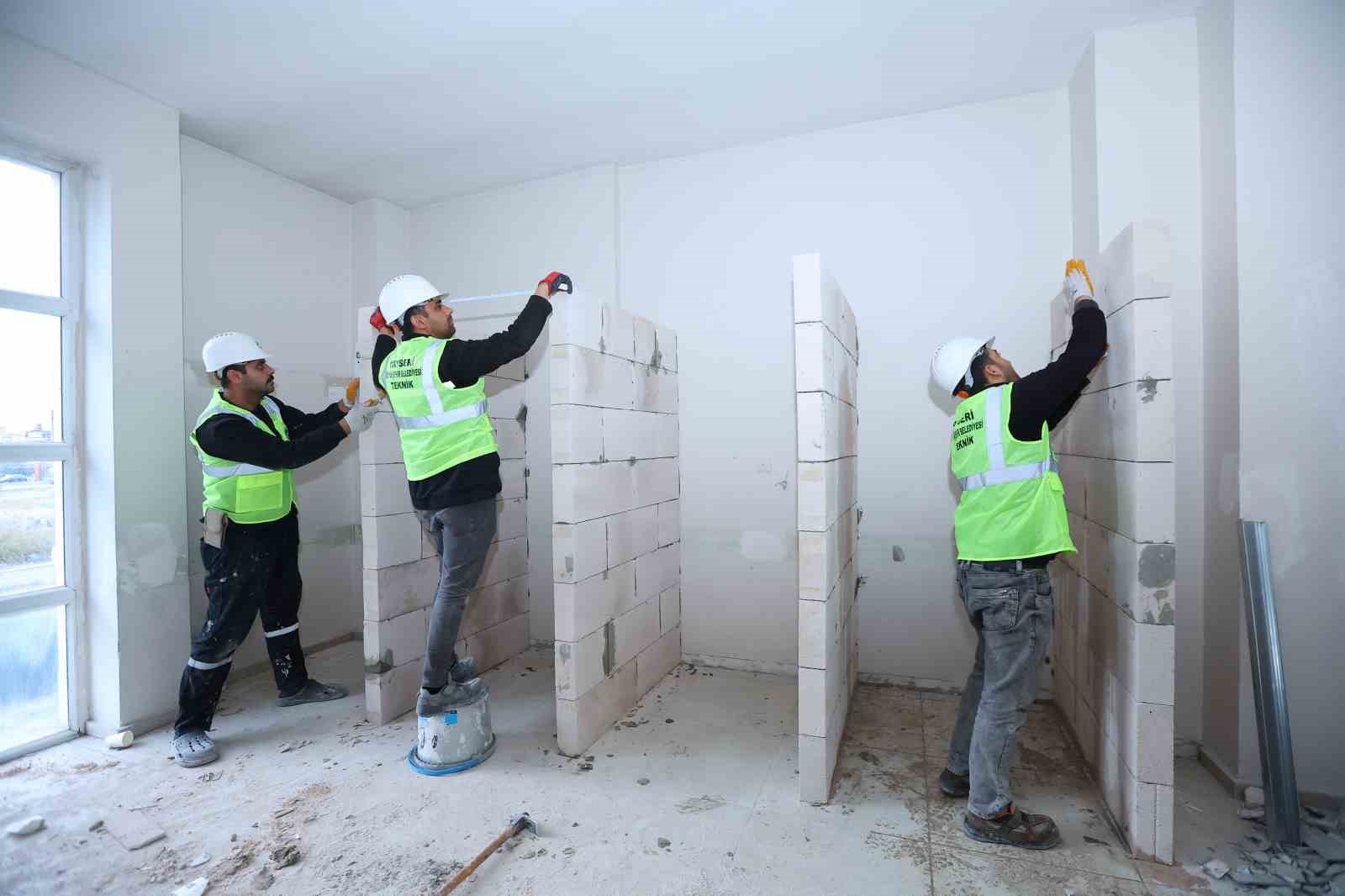 Yeşil Mahalle Sosyal Tesisleri’nde iyileştirme çalışması