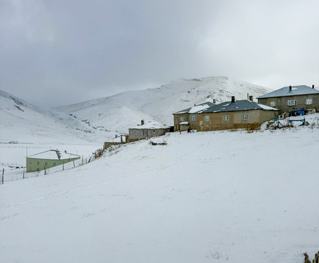 Başkale’de kar yağışı etkili oldu