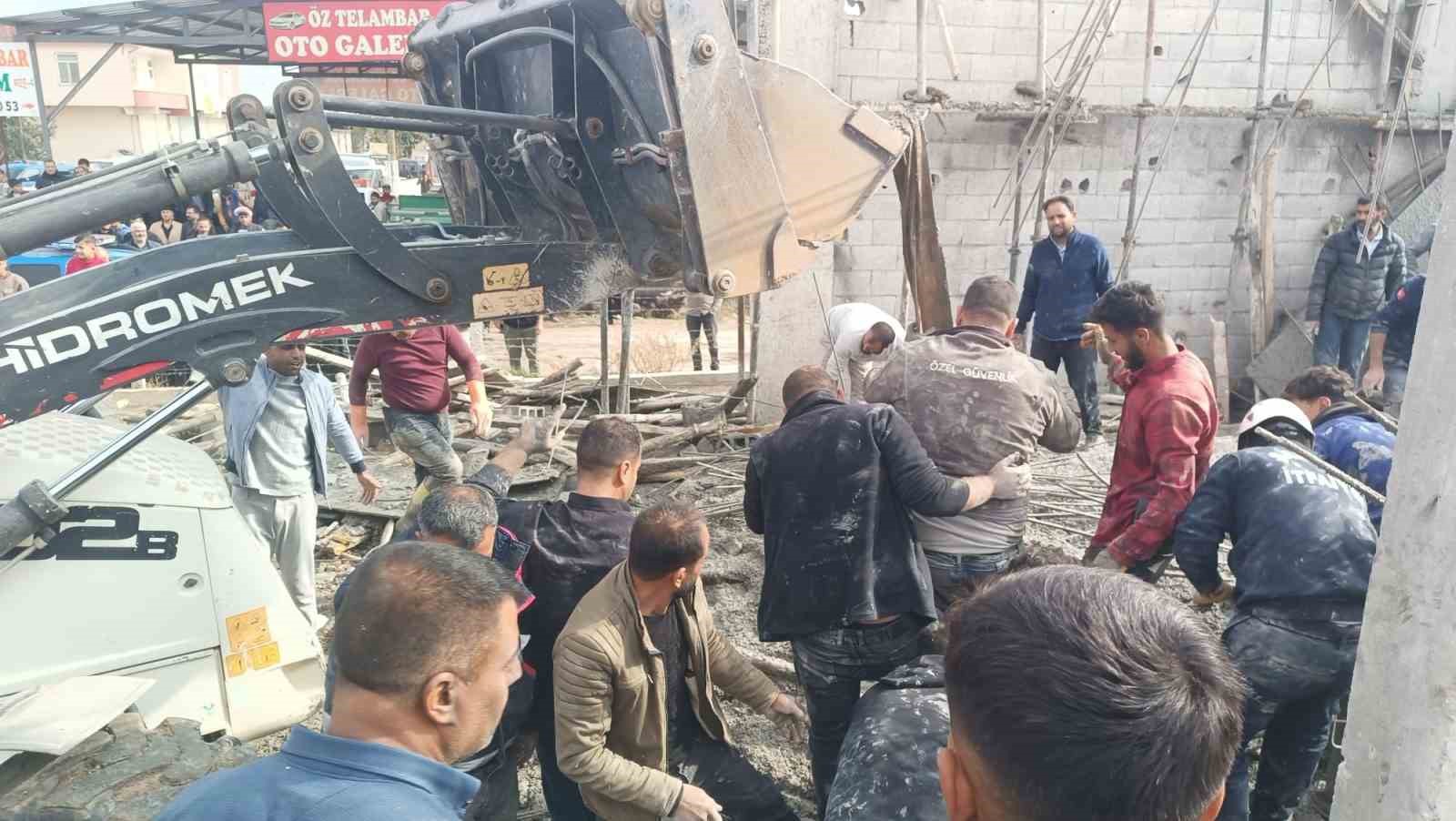 Şanlıurfa’da 2 katlı inşaatta göçük: 5 işçi altında kaldı