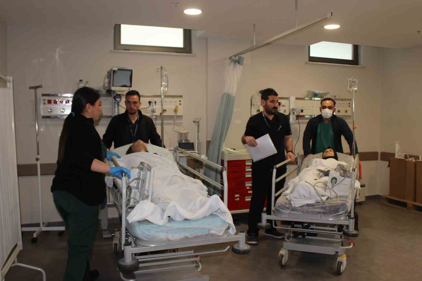 Sular Akademi Hastanesi’nde afet tatbikatı