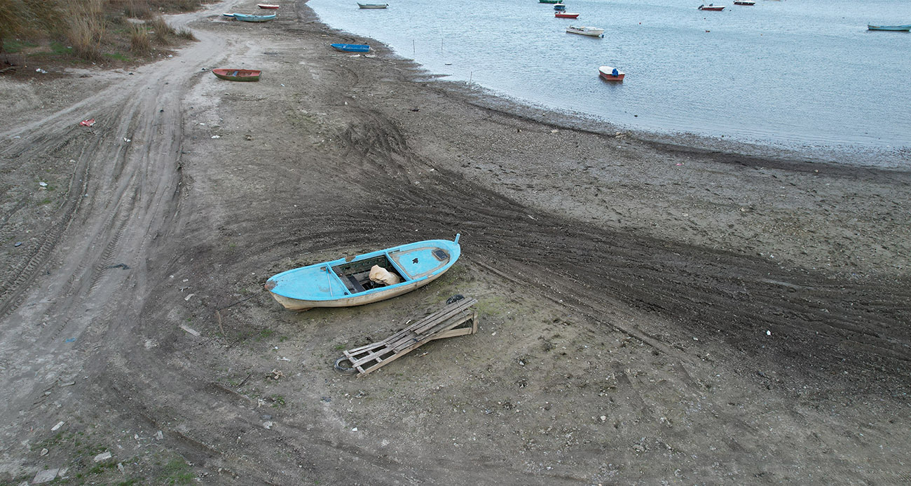 Terkos Gölü’nde su seviyesi 10 metre çekildi