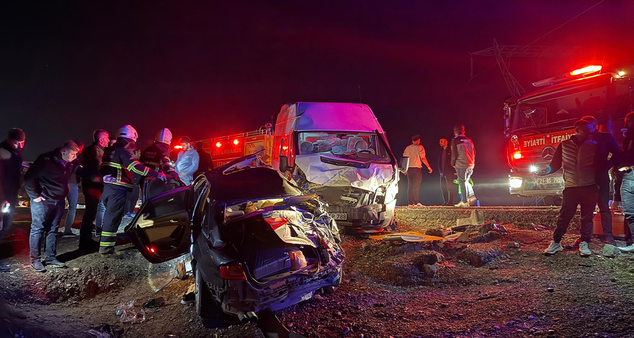 Diyarbakır'da zincirleme trafik kazası: Ölü ve yaralılar var