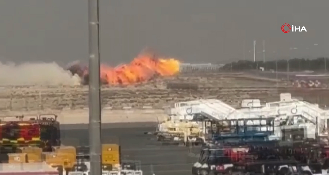 Hindistan'ın savaş uçağı Dubai'deki hava gösterisinde düştü, pilot öldü